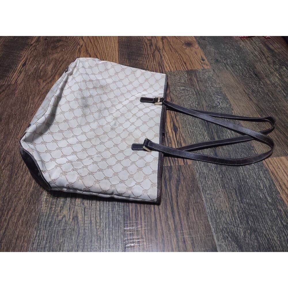 Ralph Lauren Beige And Brown Shoulder Bag Purse